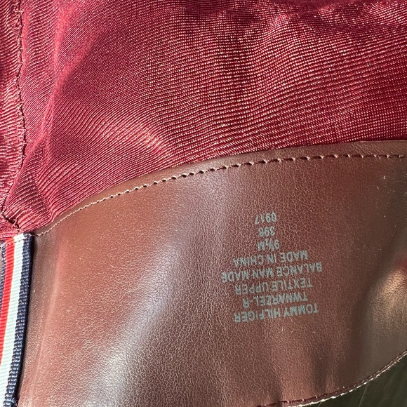 Tommy Hilfiger Faux Suede Maroon over the knee Boots size 10 - Picture 4 of 12